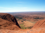  Blick vom Ayers Rock ins Tal