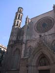 Le portail principal de l'église Santa María del Mar