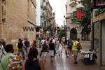 Die lebhafte Fußgängerzone Carrer Sant Miquel