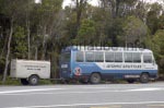 An der Westküste der Südinsel fahren beispielsweise die Busse von Atomic Shuttle die Touren des NakedBus.