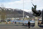 Troms - Fischerdenkmal am Marktplatz