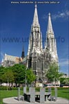 Die Votivkirche wird aufgrund ihrer Form und Gr&ouml;&szlig;e gerne aus Unkenntnis in ihrer Bedeutung mit dem Stephansdom verwechselt