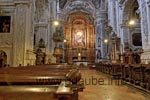 Die Ausschm&uuml;ckung im Innern der Dominikanerkirche wird unter anderem durch figurale Ornamente der W&auml;nde gepr&auml;gt.