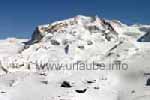 Der Monte Rosa (4634 m) im Winter