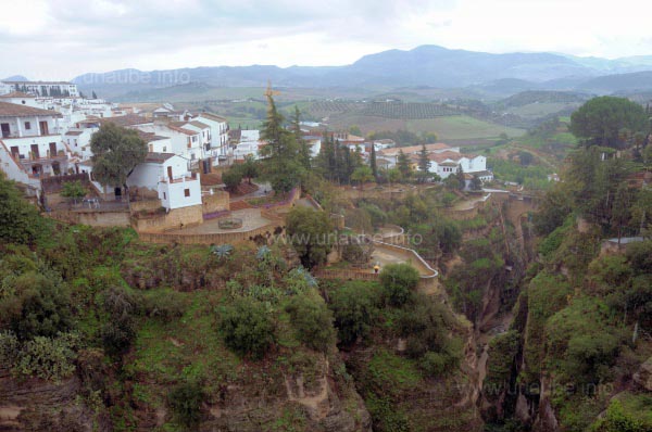 Terrassen an der Schlucht des Rio Guadalevin