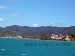 Blick auf Airlie Beach