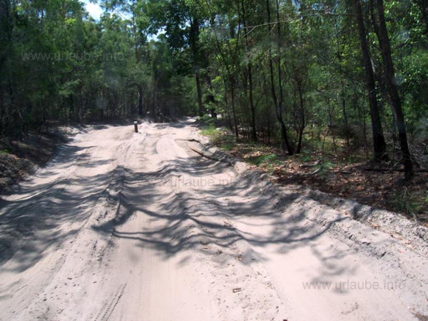 Sandstra&szlig;en auf der Insel