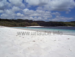 Schneeweißer Sand am Lake MacKenzie