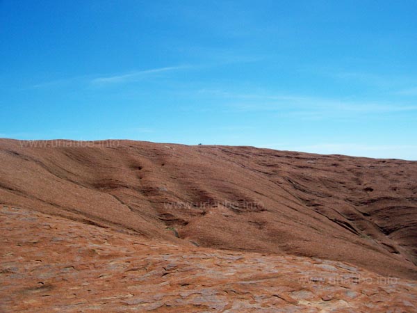 Auf dem Weg zur Spitze des Ayers Rock