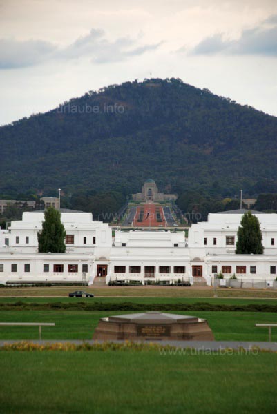 Weite Boulevards f&uuml;hren zum Australian War Memorial