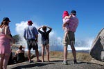 Vorsichtig vor Wasserspritzern - das Blow Hole in Bicheno kann wild spritzen