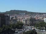 Vue sur Montjuc à partir de Corte Inglés