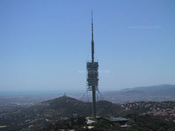 Der Fernsehturm vom Tibidabo aus gesehen