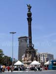 La colonne de Columbus dans le Port Vell