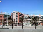 Blick vom Meer aufs Hotel