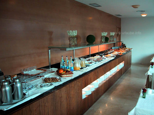 Das Frühstücksbuffet, das uns jeden Morgen verwöhnte...