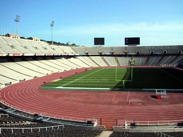 Das Olympiastadion auf dem Montjuc