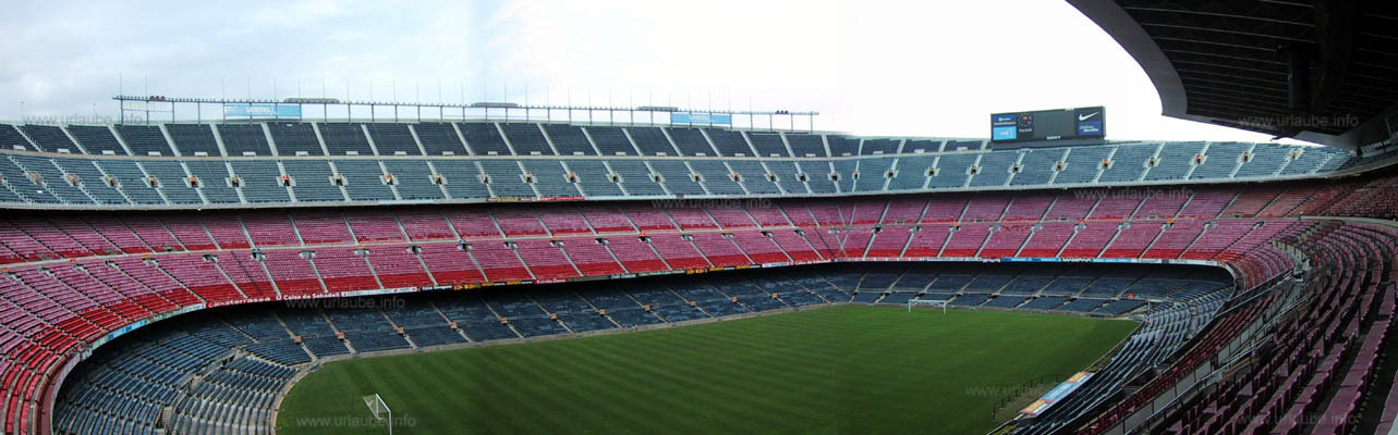 Panorama-Blick ins Stadion Camp Nou