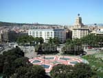 La Plaa de Catalunya vue à partir de la Corte Inglés