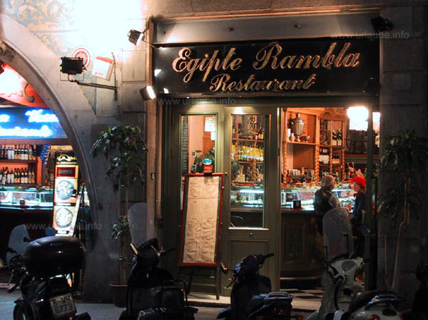 Das feine, preisgünstige, alteingesessene Lokal Egipte direkt an der Ramblas