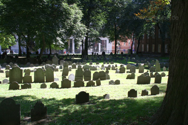 Ein Blick &uuml;ber den Granary Burial Ground