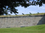 Die Verteidigungsfestung auf Castle Island