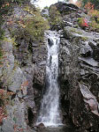 Die Silberkaskade. Hier fällt das Wasser 61m in die Tiefe.