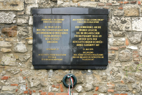Gedenktafel am Burgberg an die Revolution 1848/49