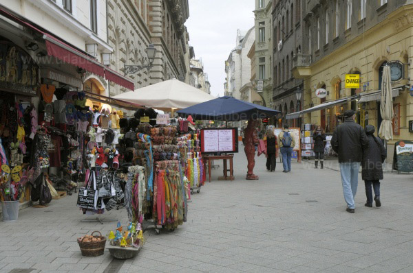 In der Fußgängerzone der Váci utca