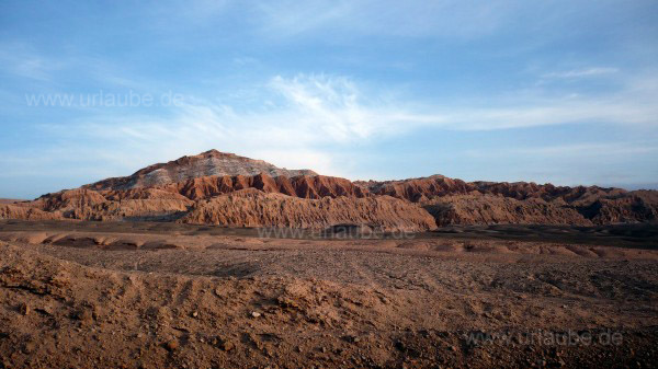 Das Valle de la luna am fr&uuml;hen Morgen