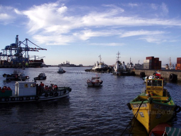 Ein Teil des Hafens in Valpara&iacute;so