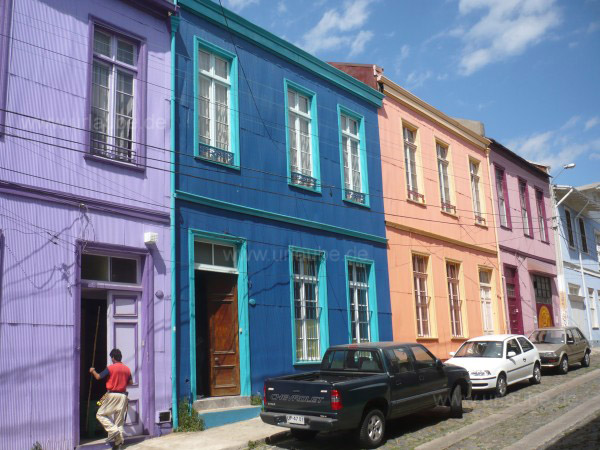 Farbige H&auml;uschen in Valpara&iacute;so