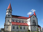 Die berühmte Kirche von Puerto Varas, in Touristenläden auch als Magnet oder anderes Souvenir zu finden.