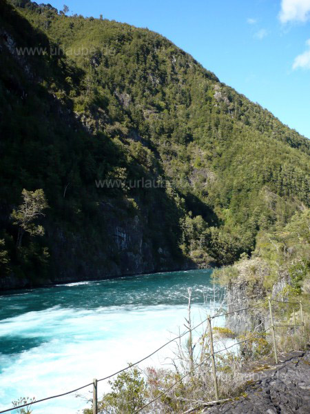 W&auml;lder und sch&auml;umendes Wasser