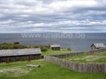 Historisches Museum Fuerte Bulnes, im Hintergrund ist Feuerland erkennbar