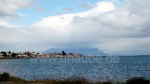 Blick auf Puerto Natales von der Universidad de Magallanes, Campus Puerto Natales