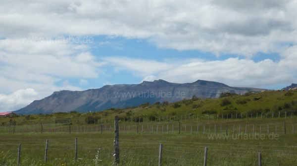 Cerro Dorotea, Blick von Puerto Natales