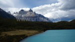 Lago Pehoé mit leichtem Sonnenschein