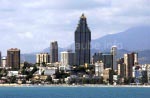 Der Strand von Benidorm mit der Wolkenkratzer-Skyline