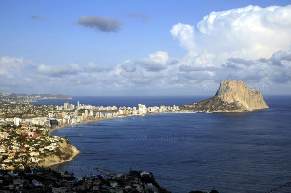 Calpe mit dem Pen&oacute;n de Ifach