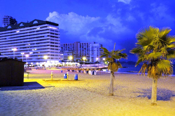 Abend am Strand von Calpe