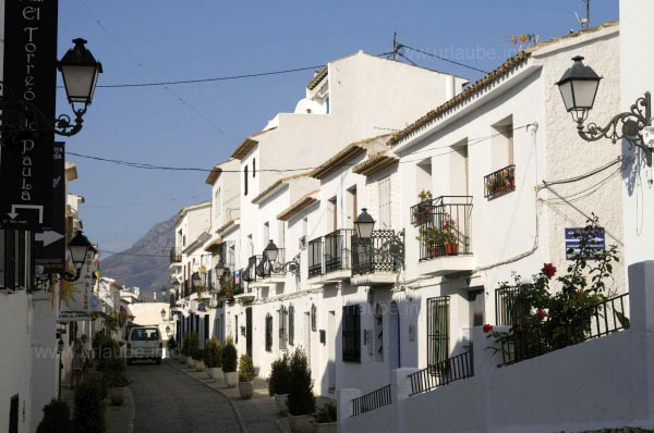 In den Gassen der Altstadt von Altea