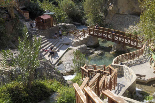 Die Eingangszone der Fuentes del Algar
