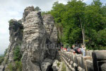 Basteibrücke und Aussichtspunkt an der Bastei