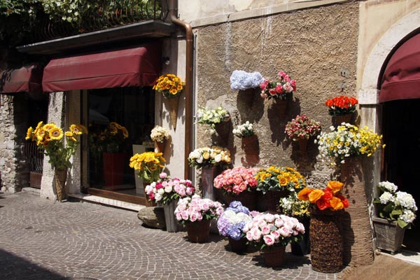 Sch&ouml;n dekorierter Blumenladen