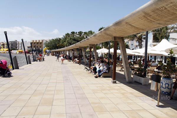 Die Strandpromenade in Arinaga wirkt sehr neu und gepflegt.