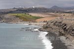 Der Strand von Meloneras ist sehr klein und erst nach einem längeren Spaziergang zu erreichen. Die Kulisse aus Golfplatz, Antennenmasten und Bauland wirkte auf uns etwas skuril.