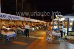 Restaurant-Meile in Maspalomas am Abend