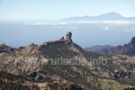 Vom Pico de las Nieves erscheinen einem der Roque Nublo und der Roque Bentayga zum Greifen nahe.