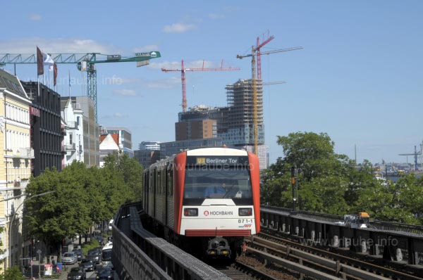 Hamburger U-Bahn als Hochbahn
